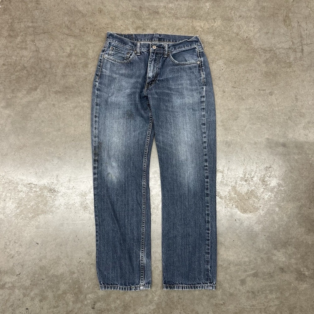 Levi's 514 Straight Fit Jeans Dark Wash‎ Y2K Denim Mens 32x32
